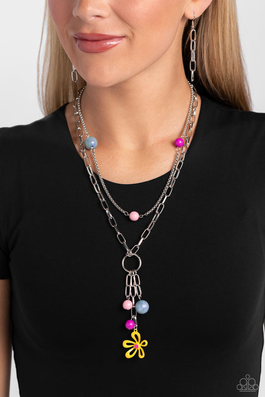 Seize the Swirls Yellow Necklace - Jewelry by Bretta