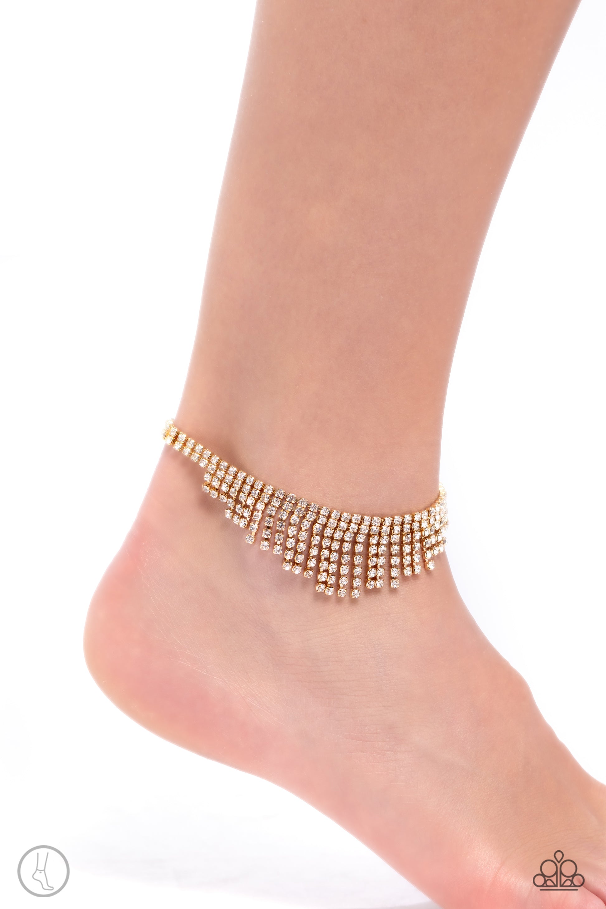 Curtain Confidence Gold Anklet - Jewelry by Bretta