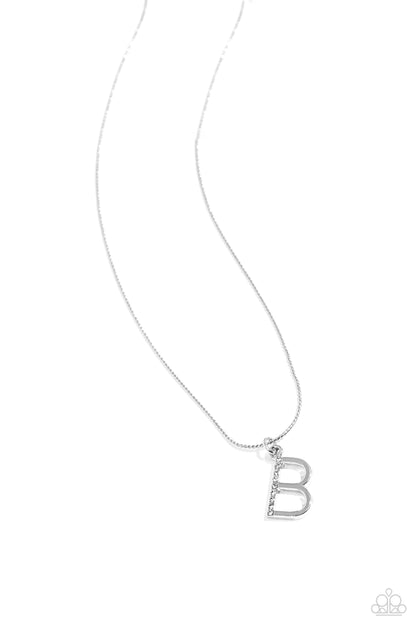 Letter of the Law - White - B - Jewelry by Bretta