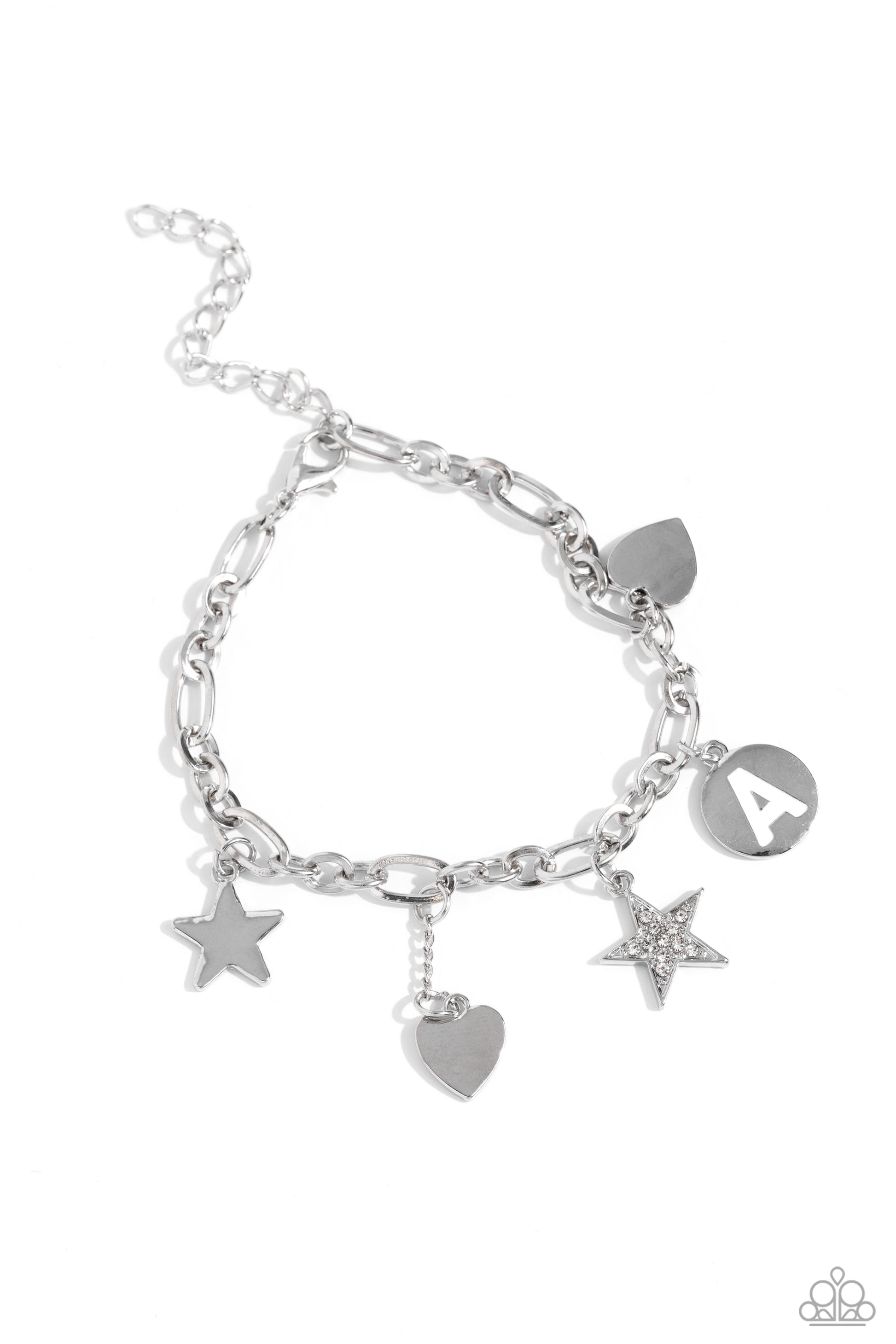 Legacy Letters - White - A Bracelet - Jewelry by Bretta