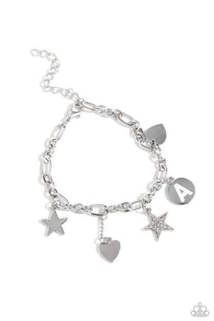 Legacy Letters - White - A Bracelet - Jewelry by Bretta