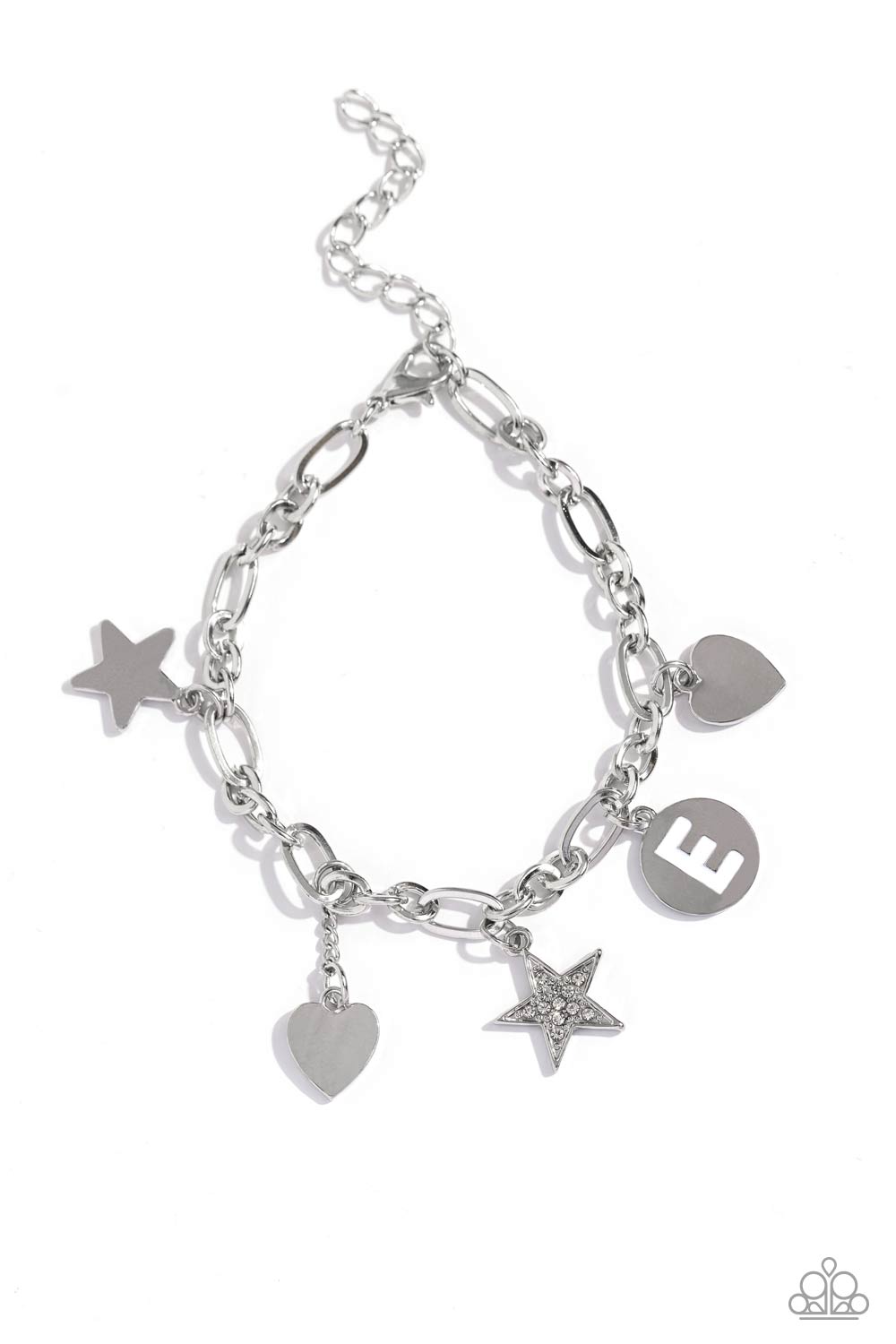 Legacy Letters - White E Bracelet - Jewelry by Bretta