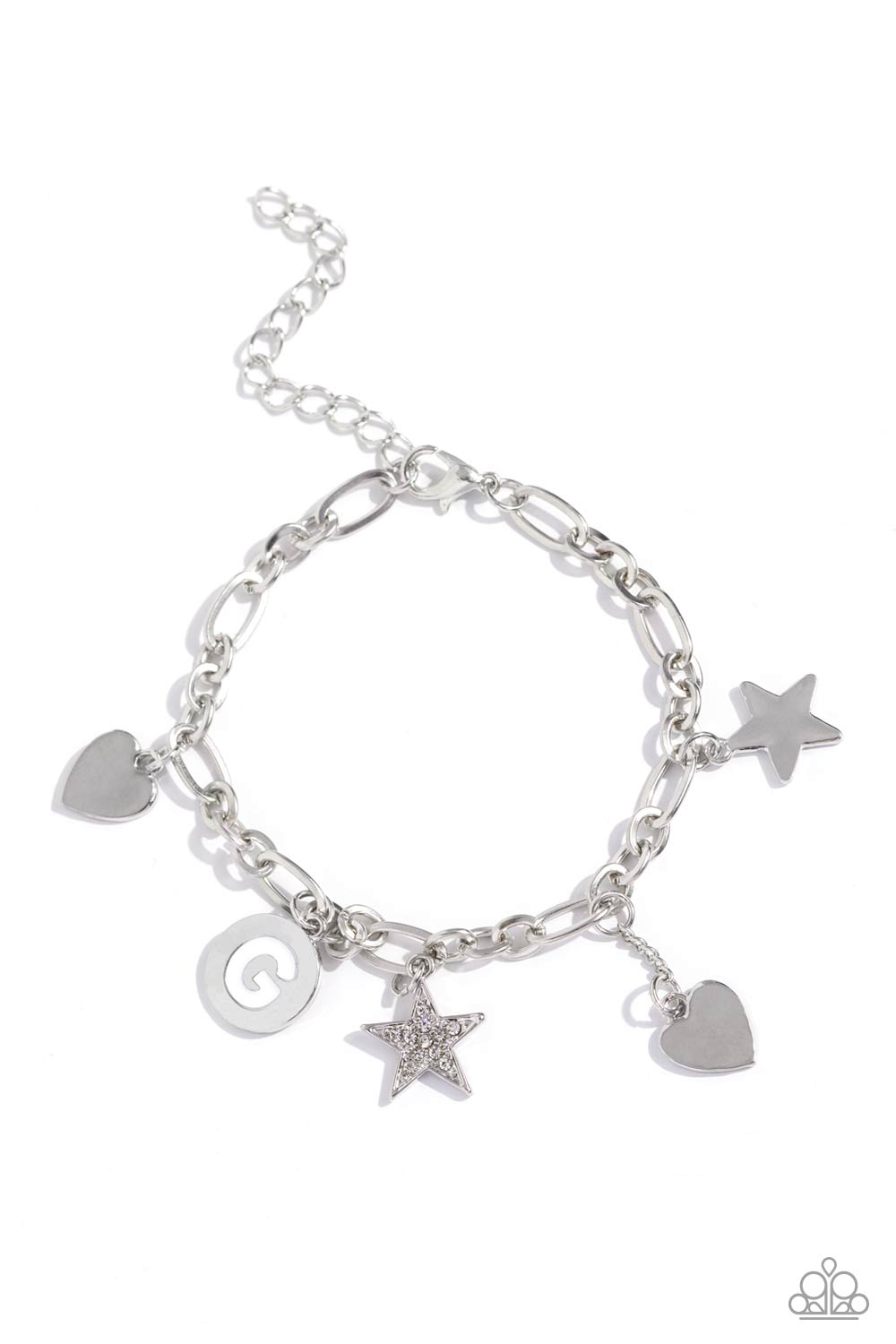 Legacy Letters - White - G Bracelet - Jewelry by Bretta