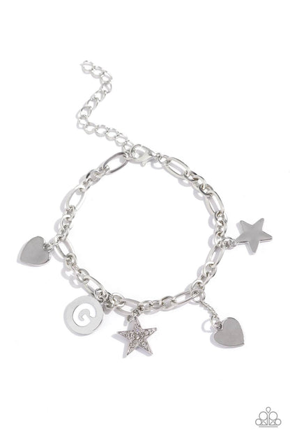 Legacy Letters - White - G Bracelet - Jewelry by Bretta