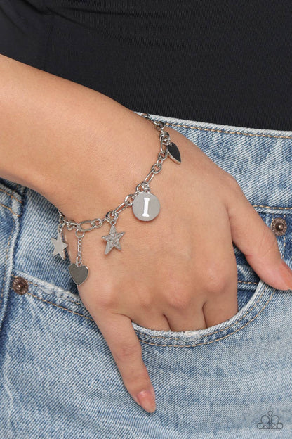 Legacy Letters - White - I Bracelet - Jewelry by Bretta