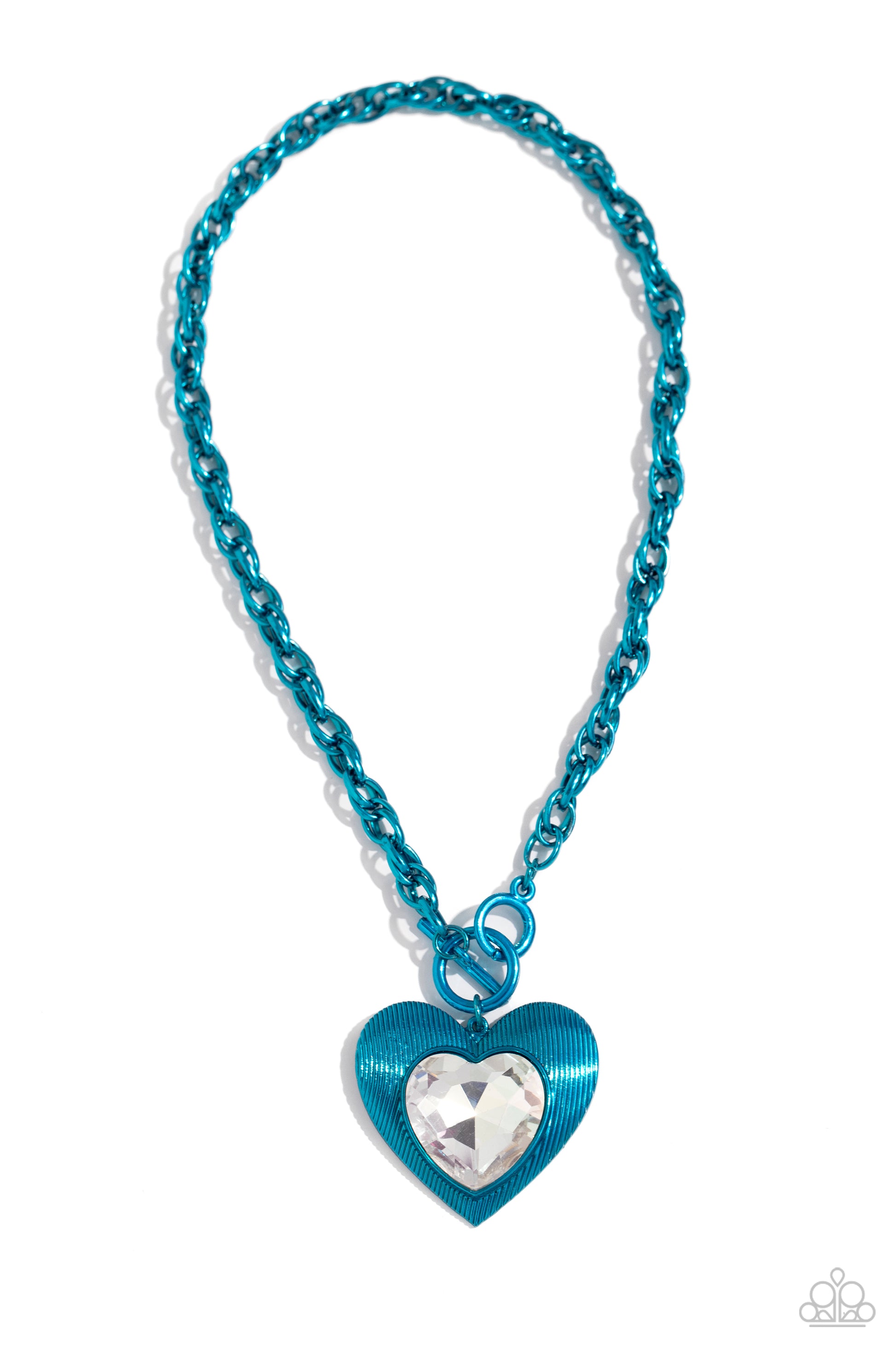 Modern Matchup Blue Heart Necklace - Jewelry by Bretta