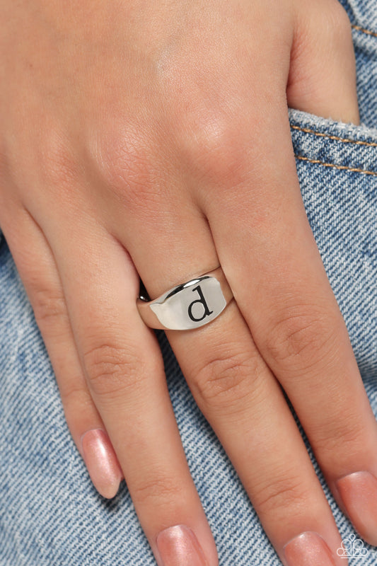 Monogram Memento Silver - D Ring - Jewelry by Bretta