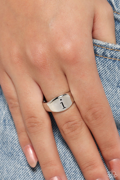 Monogram Memento Silver - I Ring - Jewelry by Bretta