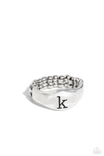 Monogram Memento Silver - K Ring - Jewelry by Bretta