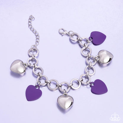 Whole Lotta Love Purple Heart Bracelet - Jewelry by Bretta