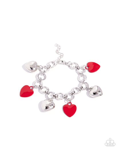 Whole Lotta Love Red Heart Bracelet - Jewelry by Bretta