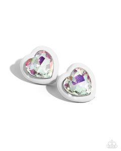 Heartfelt Haute White Earrings - Jewelry by Bretta