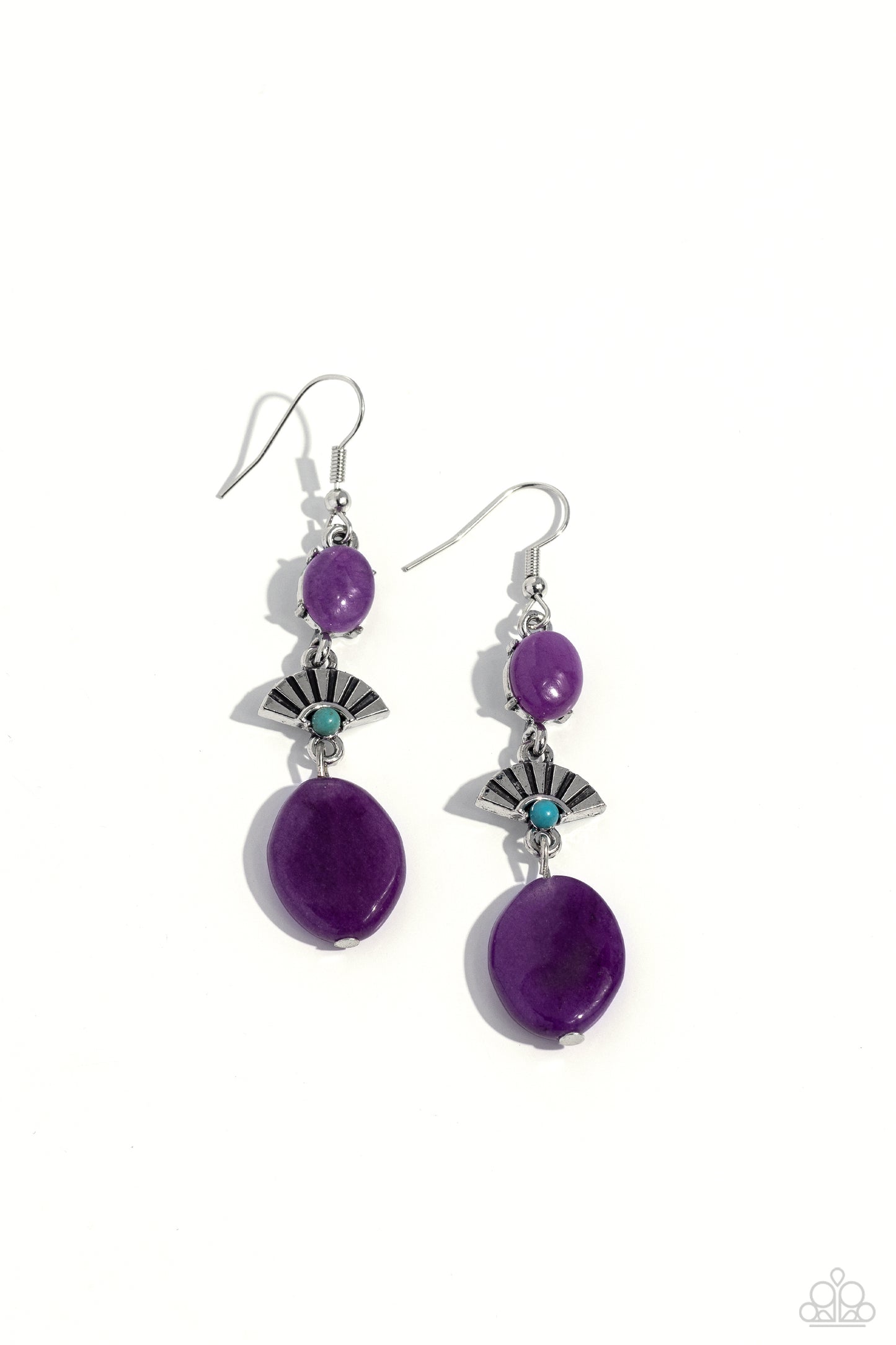 Creative Cascade Purple Earrings - Jewelry by Bretta