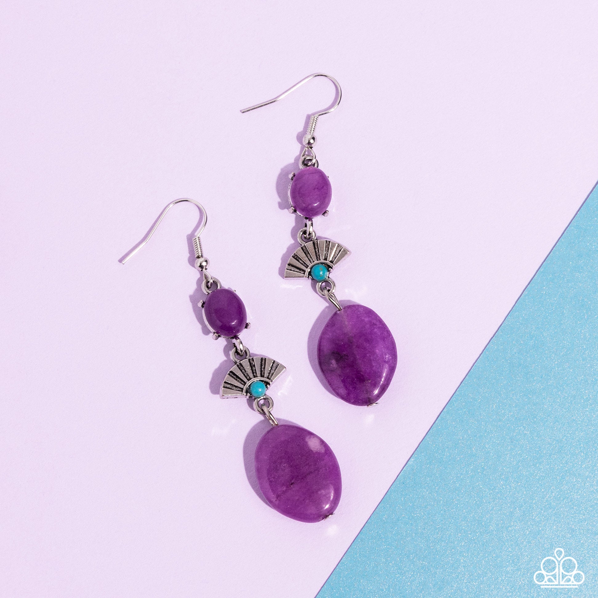 Creative Cascade Purple Earrings - Jewelry by Bretta