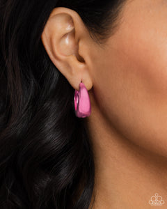Colorful Curiosity Pink Hoop Earrings - Jewelry by Bretta