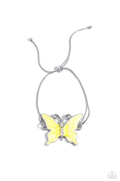 Aerial Adornment Yellow Butterfly Bracelet - Jewelry by Bretta