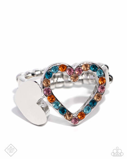 Play a HEART Orange Ring - Jewelry by Bretta