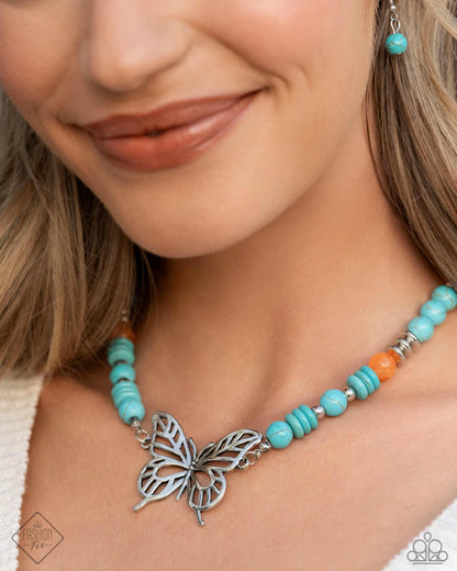 Try As I FLIGHT Blue Necklace - Jewelry by Bretta