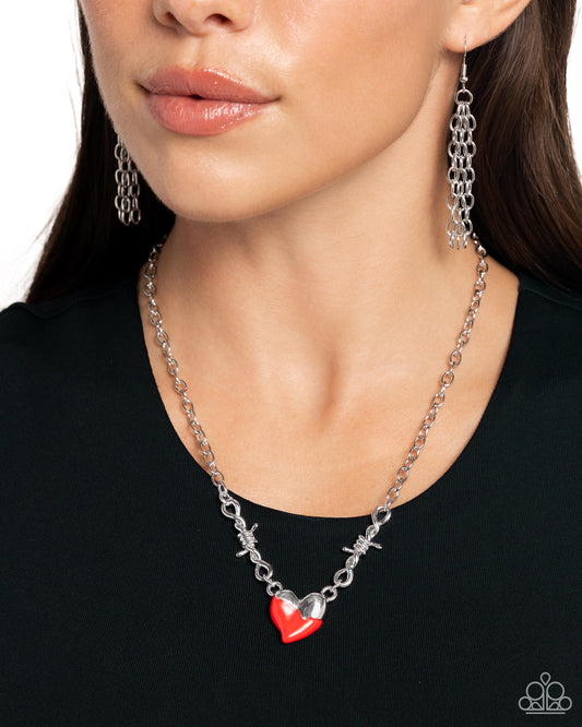 Trendy Tribute Red Heart Necklace - Jewelry by Bretta