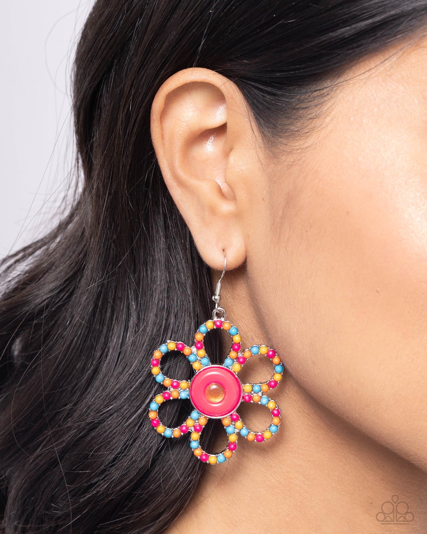 FLOWER Forward Orange Earrings - Jewelry by Bretta