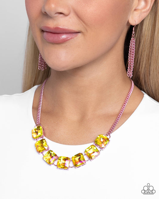 I SQUARE to Secrecy Pink Necklace - Jewelry by Bretta