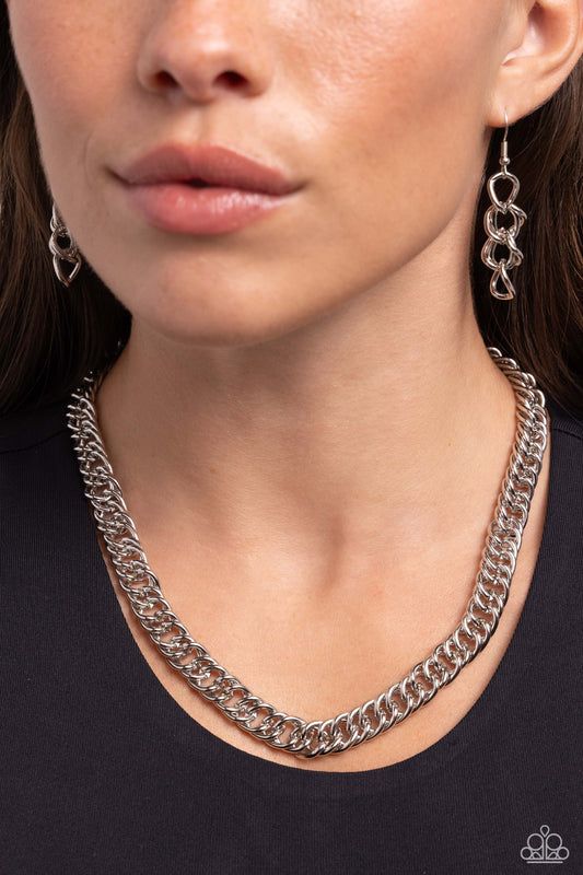 Industrial Ideology Silver Necklace - Jewelry by Bretta