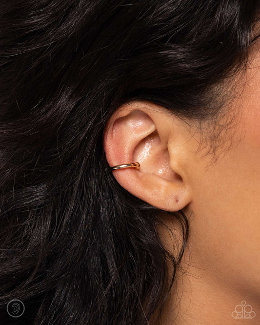 Barbell Beauty Gold Ear Cuff - Jewelry by Bretta