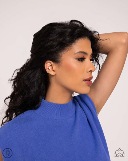 Barbell Beauty Gold Ear Cuff - Jewelry by Bretta