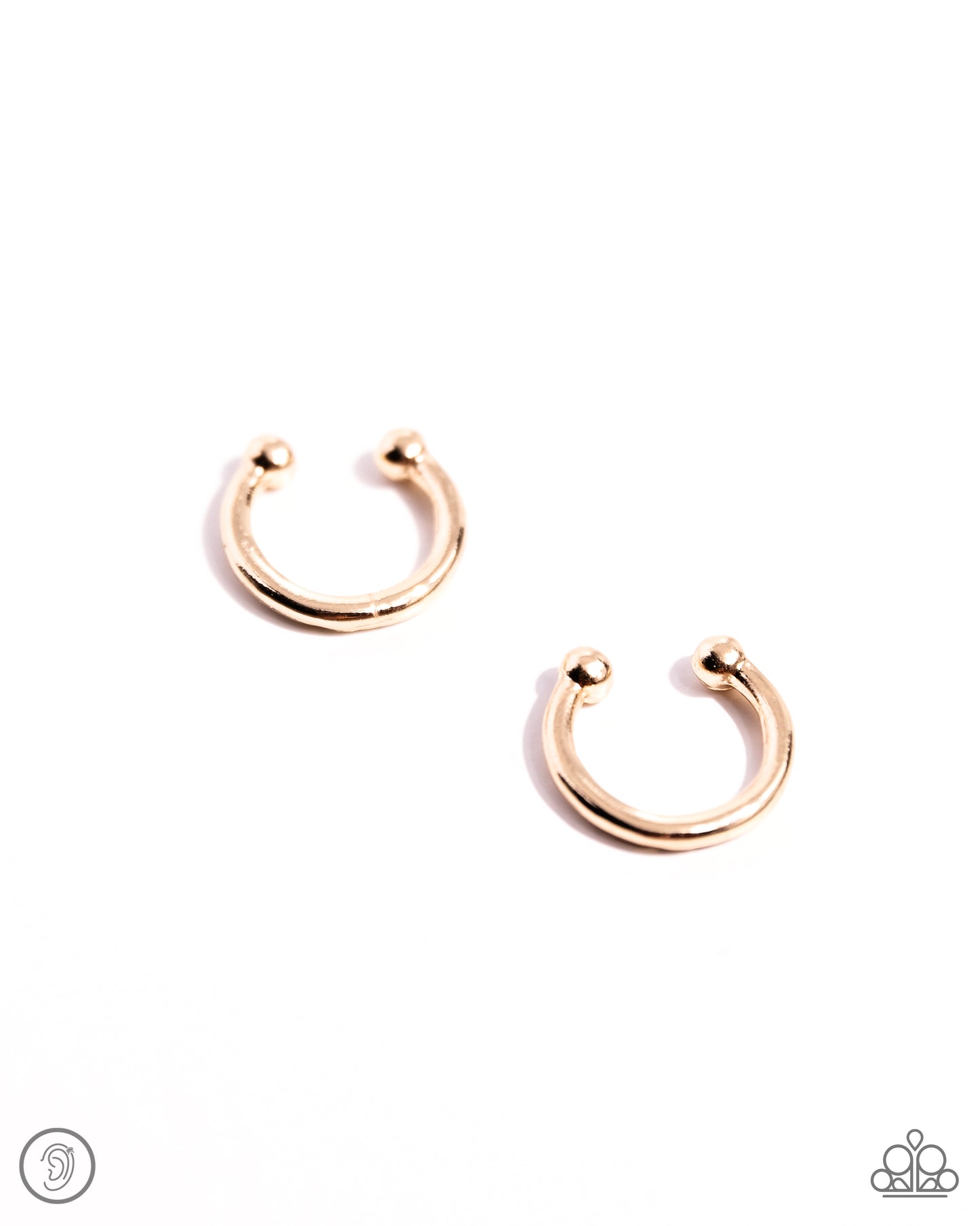 Barbell Beauty Gold Ear Cuff - Jewelry by Bretta
