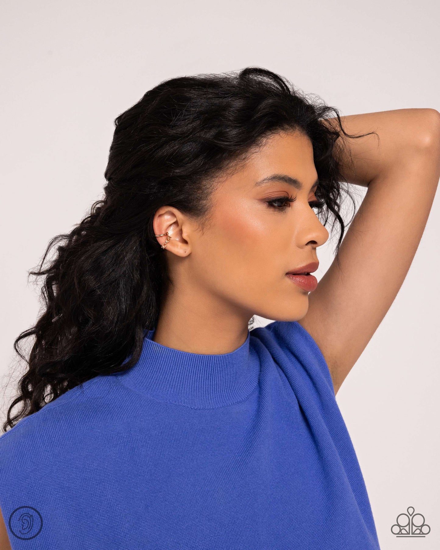 Mandatory Musings Gold Ear Cuff - Jewelry by Bretta