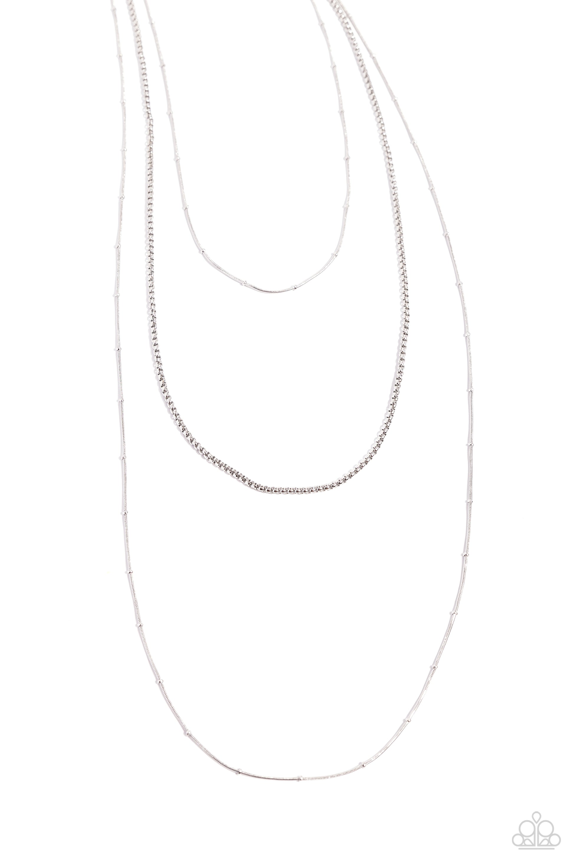 Layer Lockdown Silver Necklace - Jewelry by Bretta