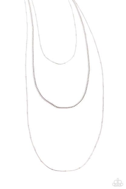 Layer Lockdown Silver Necklace - Jewelry by Bretta