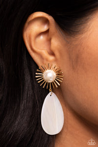 Sunburst Sophistication Gold Earrings - Jewelry by Bretta