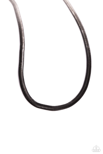 Spray Paint Sass Black Necklace - Jewelry by Bretta