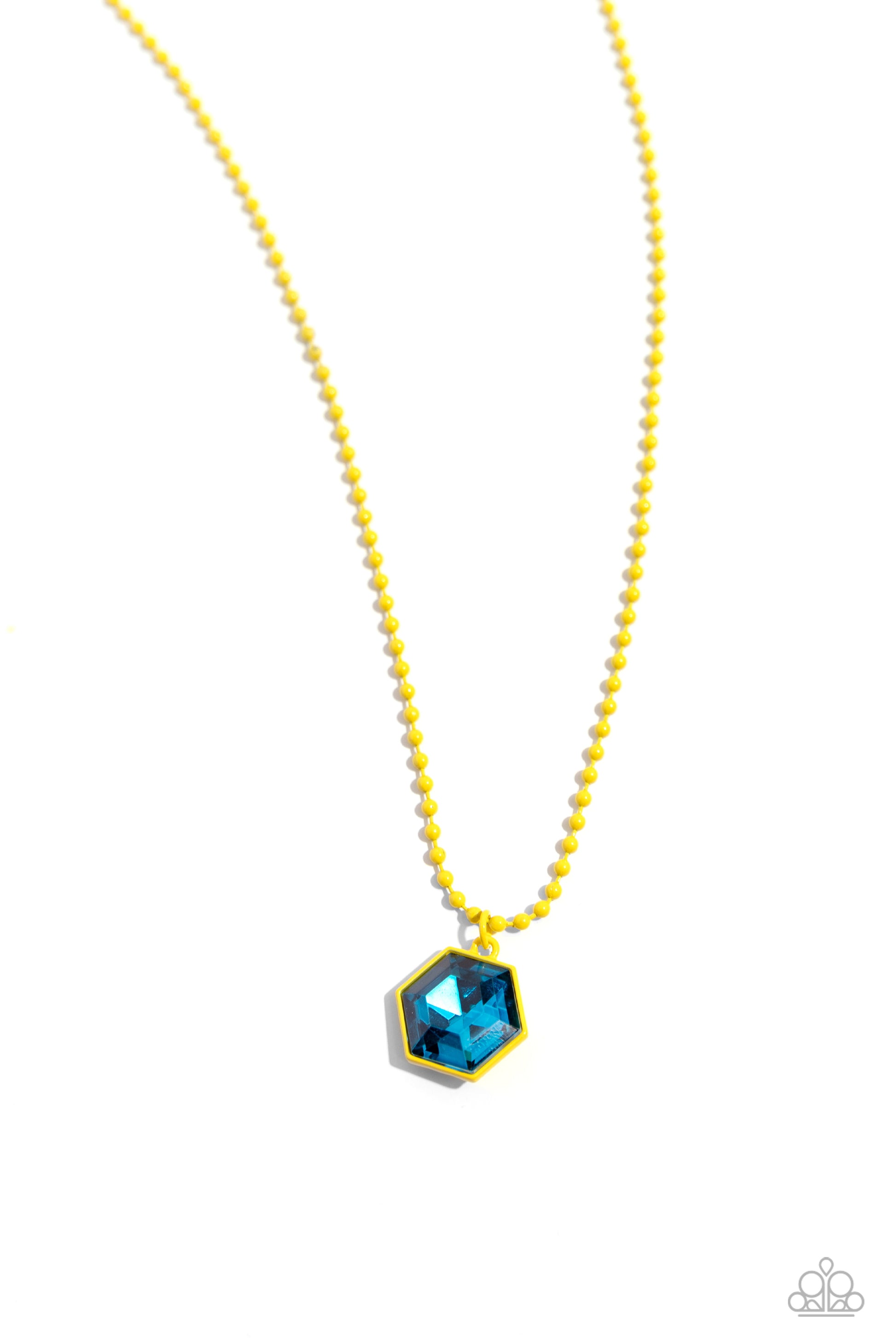 Sprinkle of Simplicity Yellow Necklace - Jewelry by Bretta