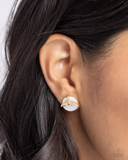 Mermaid core Gold Post Earrings - Jewelry by Bretta