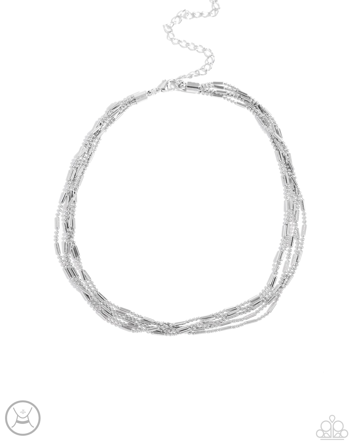 Monochromatic Marvel Silver Necklace - Jewelry by Bretta