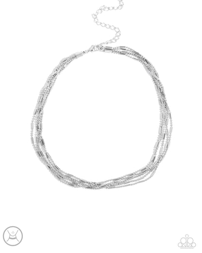 Monochromatic Marvel Silver Necklace - Jewelry by Bretta