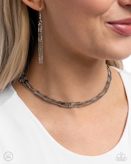 Monochromatic Marvel Silver Necklace - Jewelry by Bretta