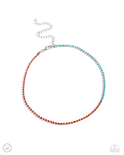 Dedicated Duo Orange Necklace - Jewelry by Bretta