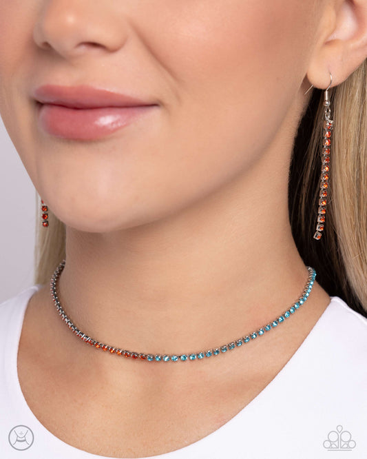 Dedicated Duo Orange Necklace - Jewelry by Bretta