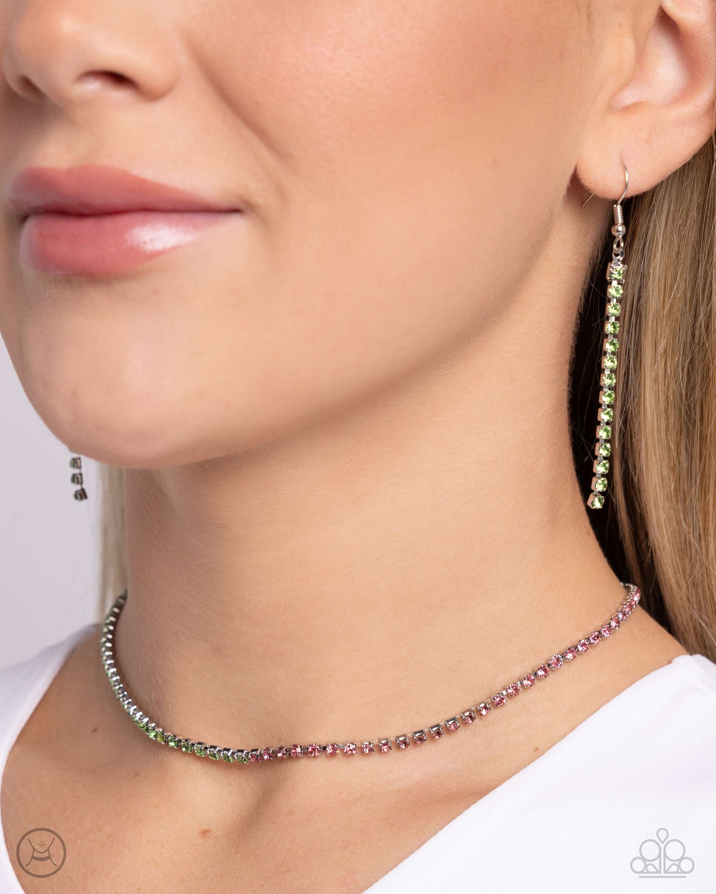 Dedicated Duo Green Necklace - Jewelry by Bretta