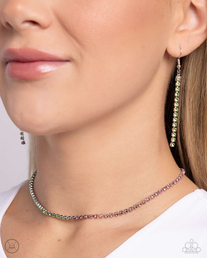 Dedicated Duo Green Necklace - Jewelry by Bretta