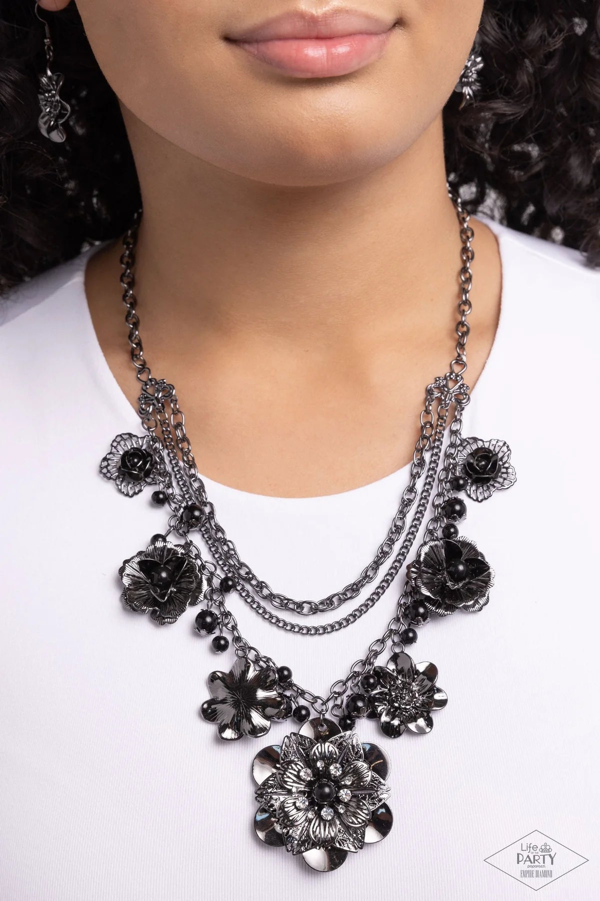 2013 Zi Collection Necklace - Gunmetal Flower