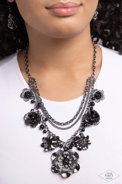 2013 Zi Collection Necklace - Gunmetal Flower
