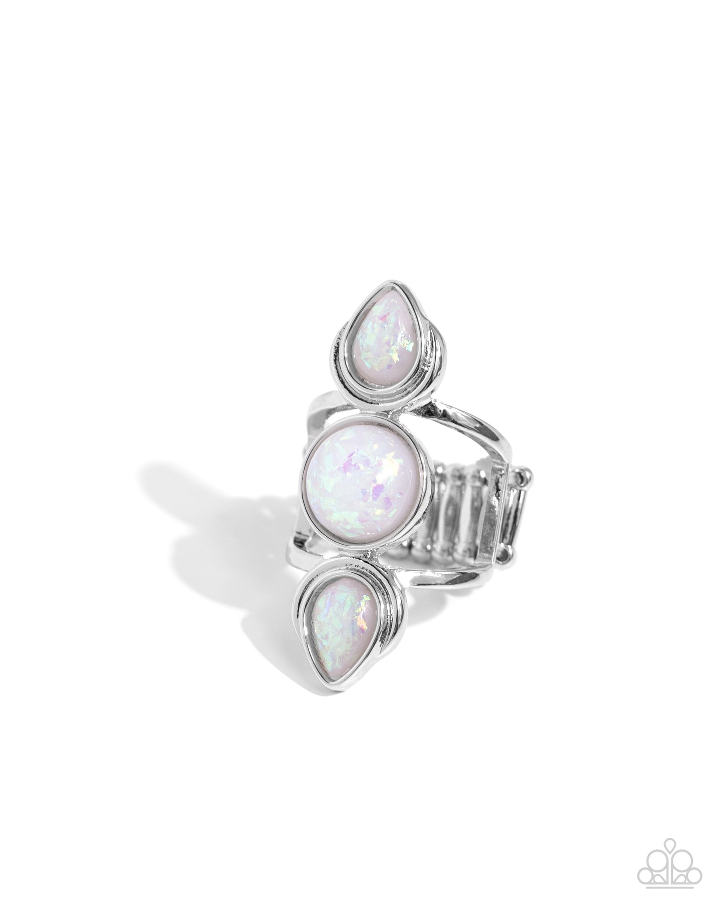 Sultry Sheen White Ring - Jewelry by Bretta