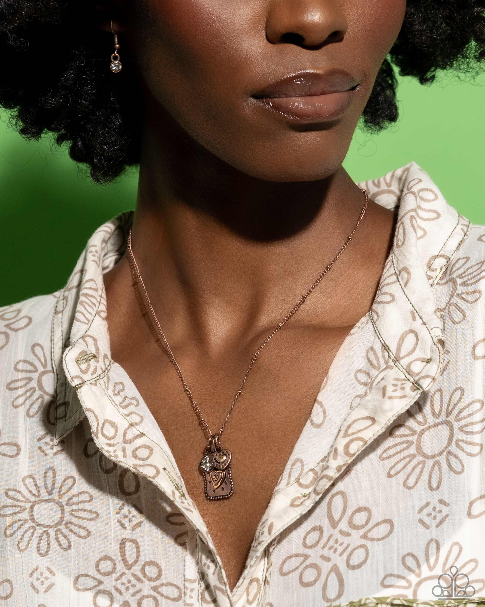 Antiqued Admiration Copper Necklace - Jewelry by Bretta