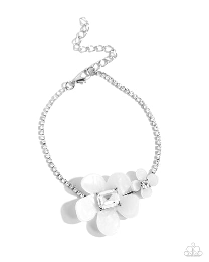 Dainty Devotee White Bracelet - Jewelry by Bretta
