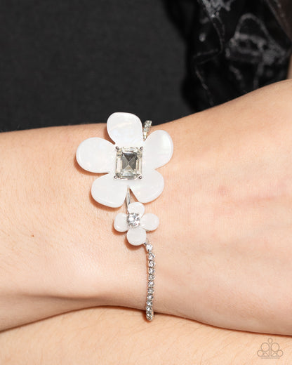 Dainty Devotee White Bracelet - Jewelry by Bretta