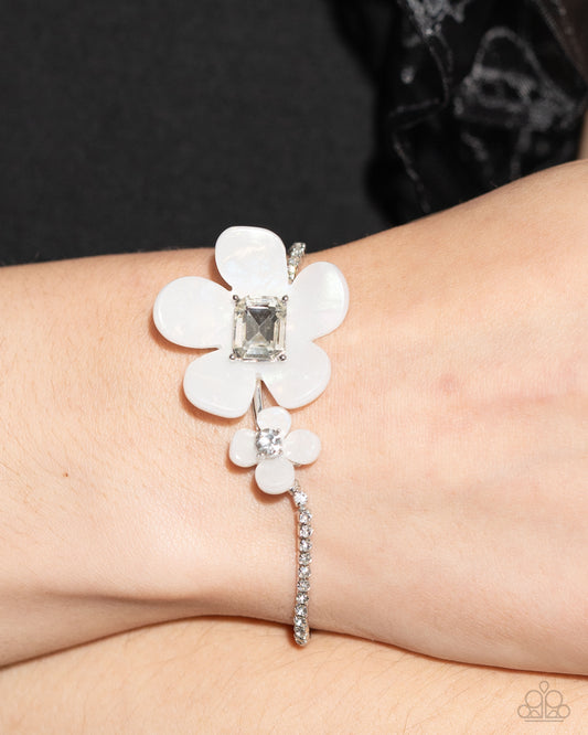 Dainty Devotee White Bracelet - Jewelry by Bretta